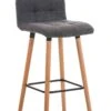 Barhocker Lincoln Stoff Hellgrau