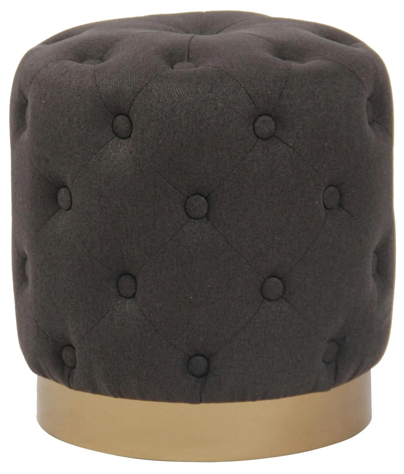 Sitzhocker Naila Samt Dunkelgrau 2 Sitzhocker Naila Samt Dunkelgrau – Bild 2