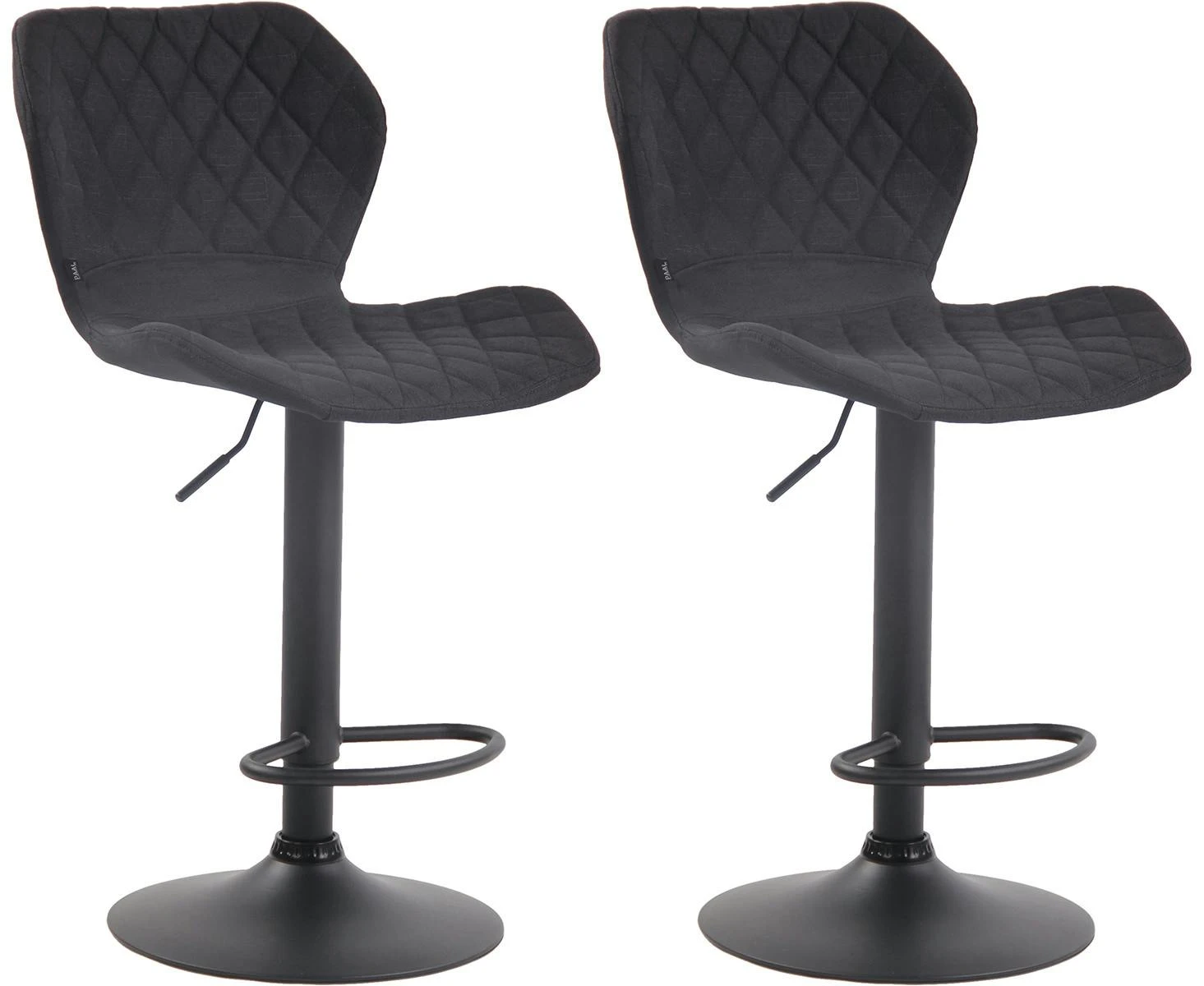 2er Set Barhocker Cork Stoff Schwarz Schwarz 1 2er Set Barhocker Cork Stoff Schwarz Schwarz