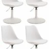 4er Set Esszimmerstühle Maverick W Kunststoff Weiß