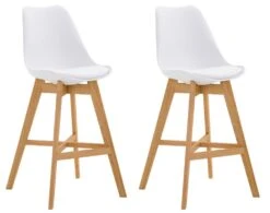 2er Set Barhocker Cannes Kunststoff Cappuccino Orange -CLP 57f4a4b6 6b1e 4514 a96f bd9c64781f50