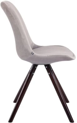 4er Set Stühle Toulouse Samt Rund Cappuccino (eiche) Grau -CLP 5985b55b 7be9 4029 a986 c407c8b21379