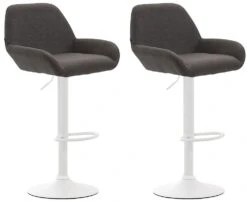 2er Set Barhocker Braga Stoff Schwarz Dunkelgrau -CLP 5a0c19a9 a78a 4a6f 8349 ad731d1f9e29
