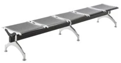 5er Wartebank Central Kunstleder Schwarz/silber 10 5er Wartebank Central Kunstleder Schwarz/silber -CLP 5cd80415 99c6 4daa 9c7b 50b8f233ce72 3