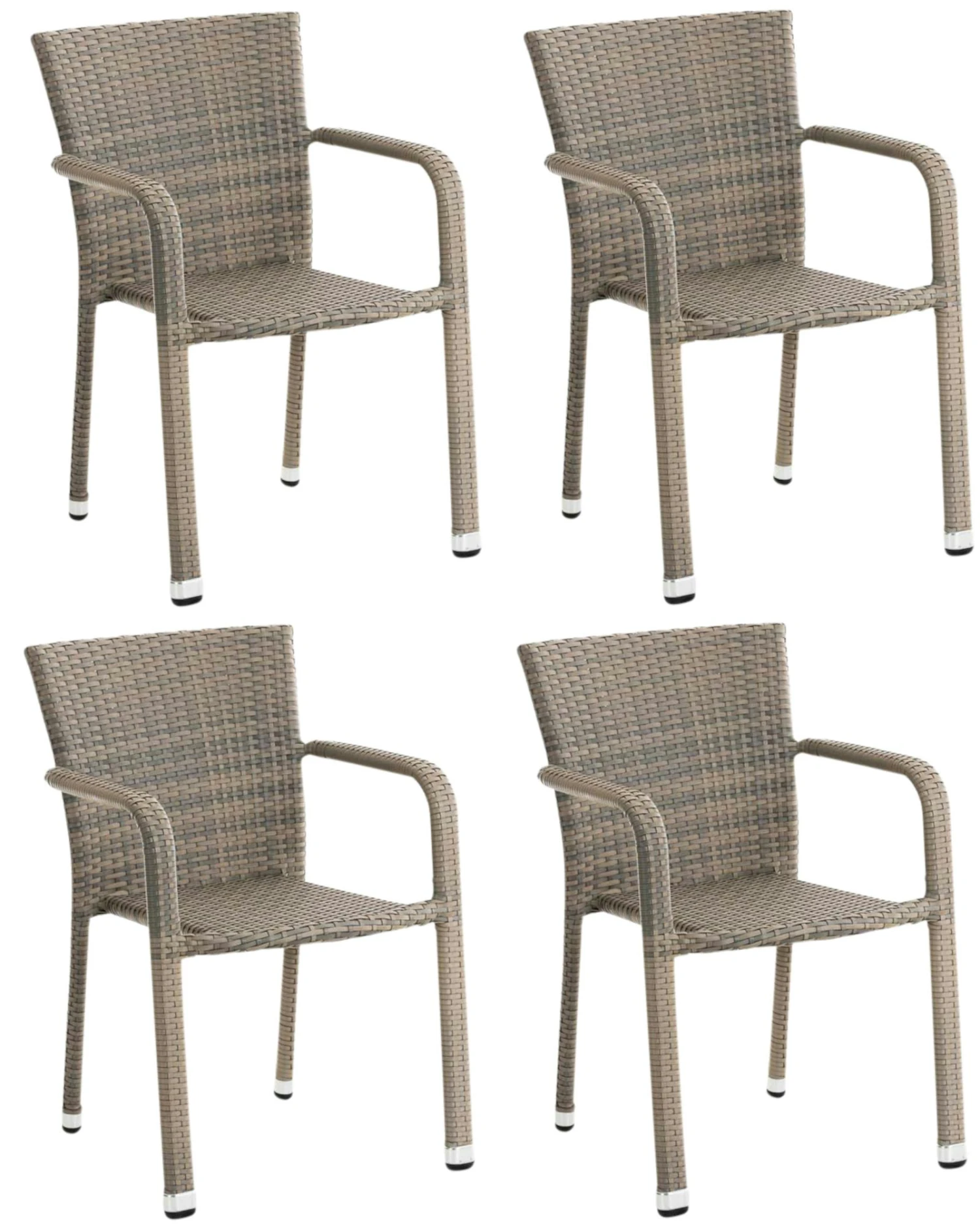 4er Set Stapelstühle Leonie Schwarz 3 4er Set Stapelstühle Leonie Schwarz – Bild 3