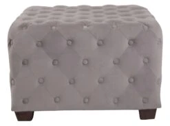 Sitzhocker Nimes Samt Grau -CLP 6184a97a 79c2 48c0 a824 17ad0cf66ded