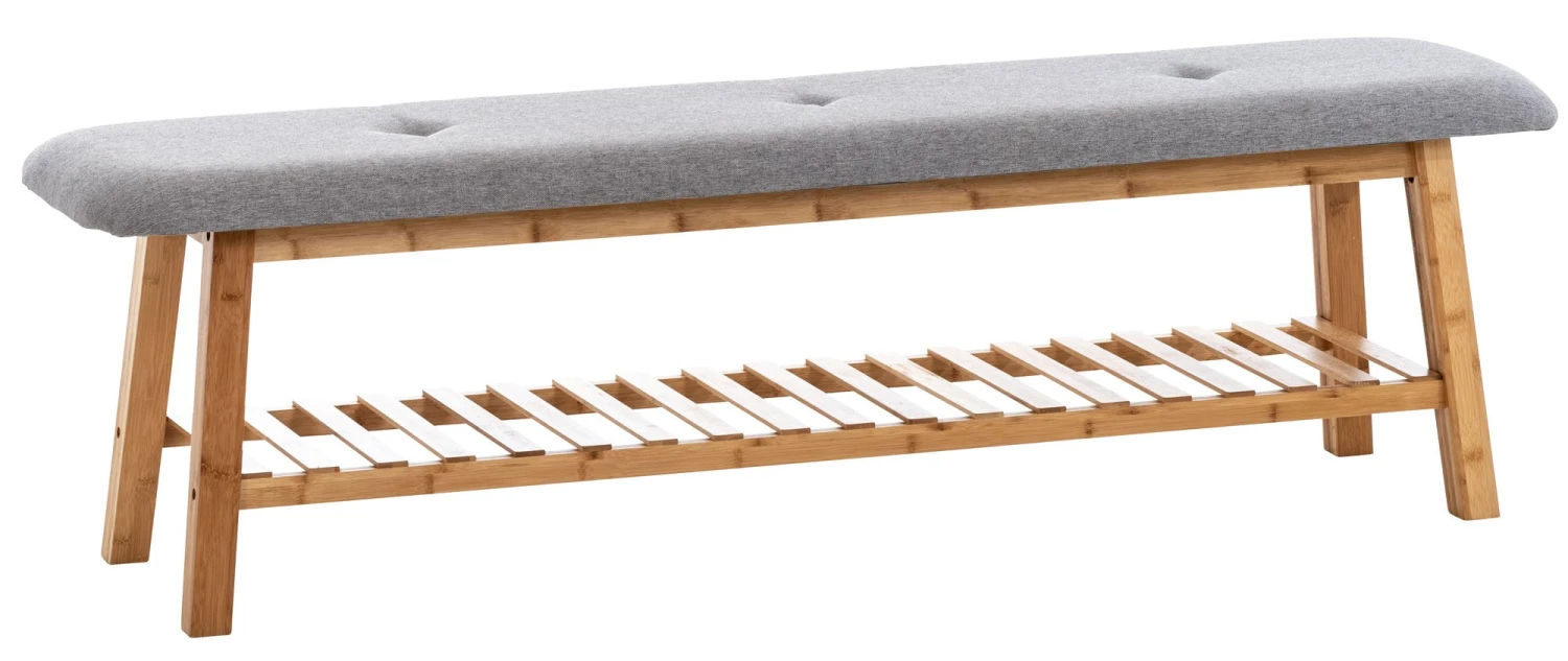 Sitzbank Marne Stoff Square 150 Cm Grau 1 Sitzbank Marne Stoff Square 150 Cm Grau