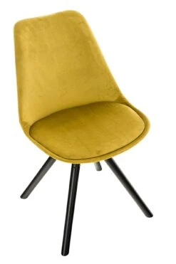 Stuhl Pegleg Samt Rund Schwarz Gelb 13 Stuhl Pegleg Samt Rund Schwarz Gelb -CLP 62c69501 01df 4986 ae08 ad5da8aa7ce4