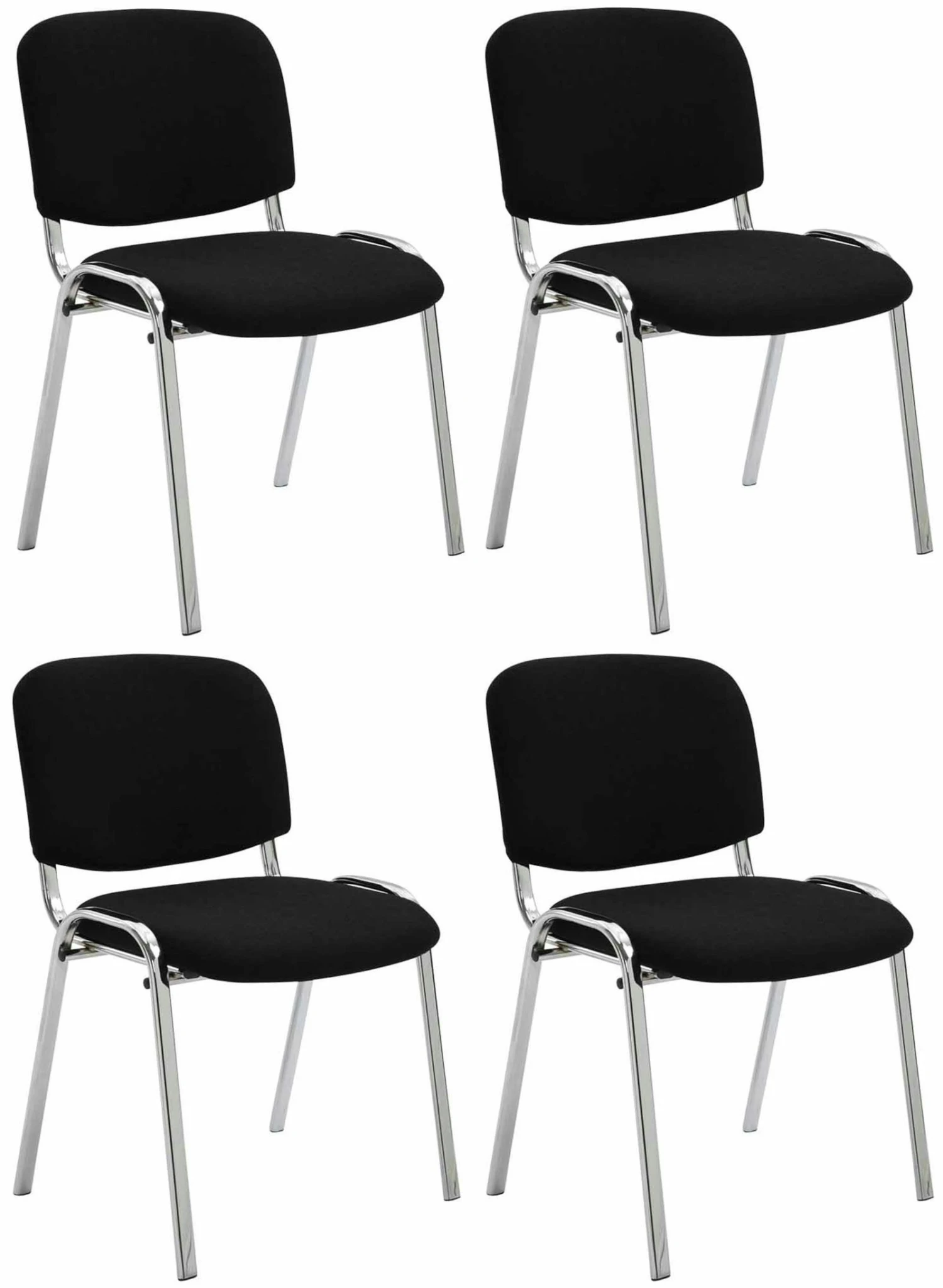 4er Set Stühle Ken C Stoff Creme 5 4er Set Stühle Ken C Stoff Creme – Bild 5