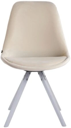 4er Set Stühle Toulouse Samt Rund Weiß Creme -CLP 67ddfe7c 9ab1 4cfe 8f2b 7334afb16ed9