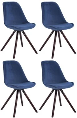 4er Set Stühle Toulouse Samt Rund Cappuccino (eiche) Grau -CLP 693977fc 664c 48ab 8cf2 004c6db310d8 1