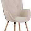Lounger Ashford Stoff Natura Creme