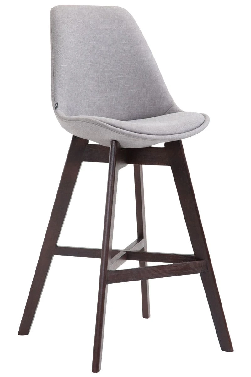 Barhocker Venta Stoff Cappuccino Grau 3 Barhocker Venta Stoff Cappuccino Grau – Bild 3
