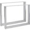 2x Tischbeine Velden 80 Cm Edelstahl