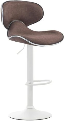 2er Set Barhocker Las Vegas V2 Stoff Weiß Braun -CLP 6cca713c dde9 4125 8714 59245f30adfa