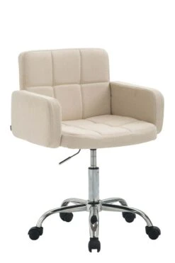 Arbeitshocker Los Angeles Stoff Creme