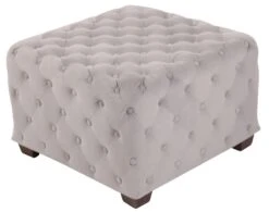 Sitzhocker Nimes Samt Grau