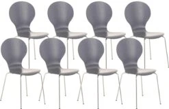 8er Set Besucherstuhl Diego Walnuss -CLP 6e315145 86e6 4a37 9a93 a81eb3437c53