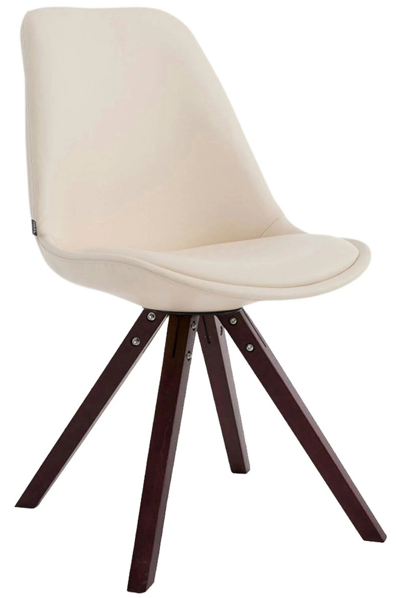 Besucherstuhl Laval Square Weiß Creme 5 Besucherstuhl Laval Square Weiß Creme – Bild 5