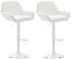 2er Set Barhocker Braga Kunstleder Chrom Schwarz -CLP 7878b56b 1e73 4255 aa98 9ac78f976cf1