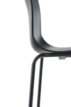 2er Set Barhocker Hoover Kunststoff 4-Fuß Gestell Schwarz Schwarz -CLP 7a0fd7ca ebd5 4400 842d a8a1257cac26