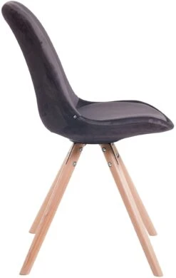 Besucherstuhl Toulouse Samt Rund Natura (eiche) Dunkelgrau -CLP 7c5ae19a d39d 418e 9ade f37ade89c29e