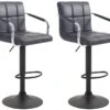 2er Set Barhocker Lucy V2 Schwarz Schwarz