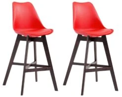 2er Set Barhocker Cannes Kunststoff Cappuccino Orange -CLP 851522c3 a6e4 45fb a2af f0646d158429