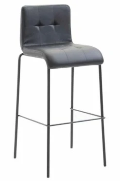 2er Set Barhocker Kado Kunstleder Rund Schwarz Grau -CLP 85edc850 f43e 4aa1 99c6 a02d69cdc08f