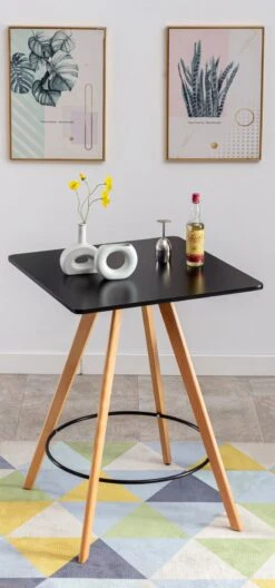 Stehtisch Nerja Eckig Natura (eckig) Schwarz -CLP 88a58106 c25a 4785 9f1a 57caf3b2a38c