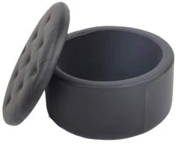 Sitzhocker Evora Kunstleder Schwarz -CLP 89ead056 01f5 4264 b275 b9e34b56bd53