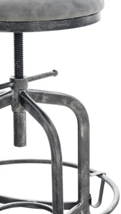 Barhocker Avadi Vintage Kunstleder Antik-silber Dunkelgrau -CLP 8a2f9efd a58d 4dc1 8058 520421795f20