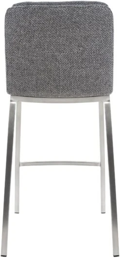 Barhocker Dundalk Stoff Edelstahl Titangrau -CLP 8b7a23d2 952d 4eac bc16 dbb92b6c9dc6
