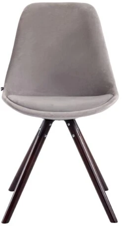 4er Set Stühle Toulouse Samt Rund Cappuccino (eiche) Grau -CLP 8ce43887 7f50 4711 961a fd1e5ad5a99a