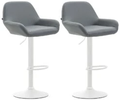 2er Set Barhocker Braga Kunstleder Schwarz Grau -CLP 8f1f9b90 a551 4f09 9650 a3db01731ecf