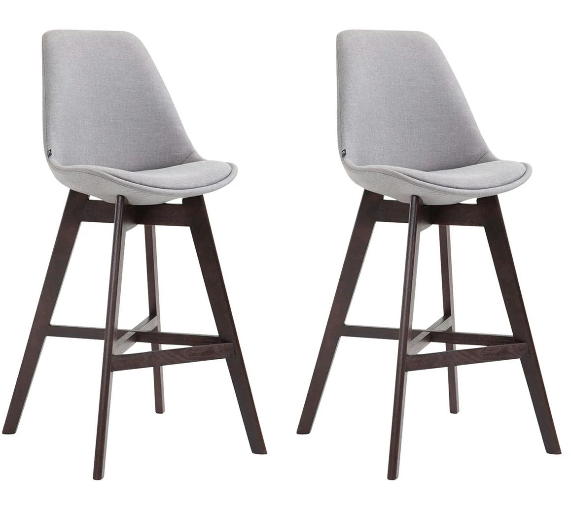 Barhocker Venta Stoff Cappuccino Grau 5 Barhocker Venta Stoff Cappuccino Grau – Bild 5