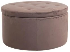 Sitzhocker Evora Samt Braun -CLP 92293021 93d3 44e8 a60a 78e640eac5d8