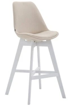 Barhocker Cannes Kunstleder Weiß Creme -CLP 92753398 2954 4e9f 8009 0959338e049f