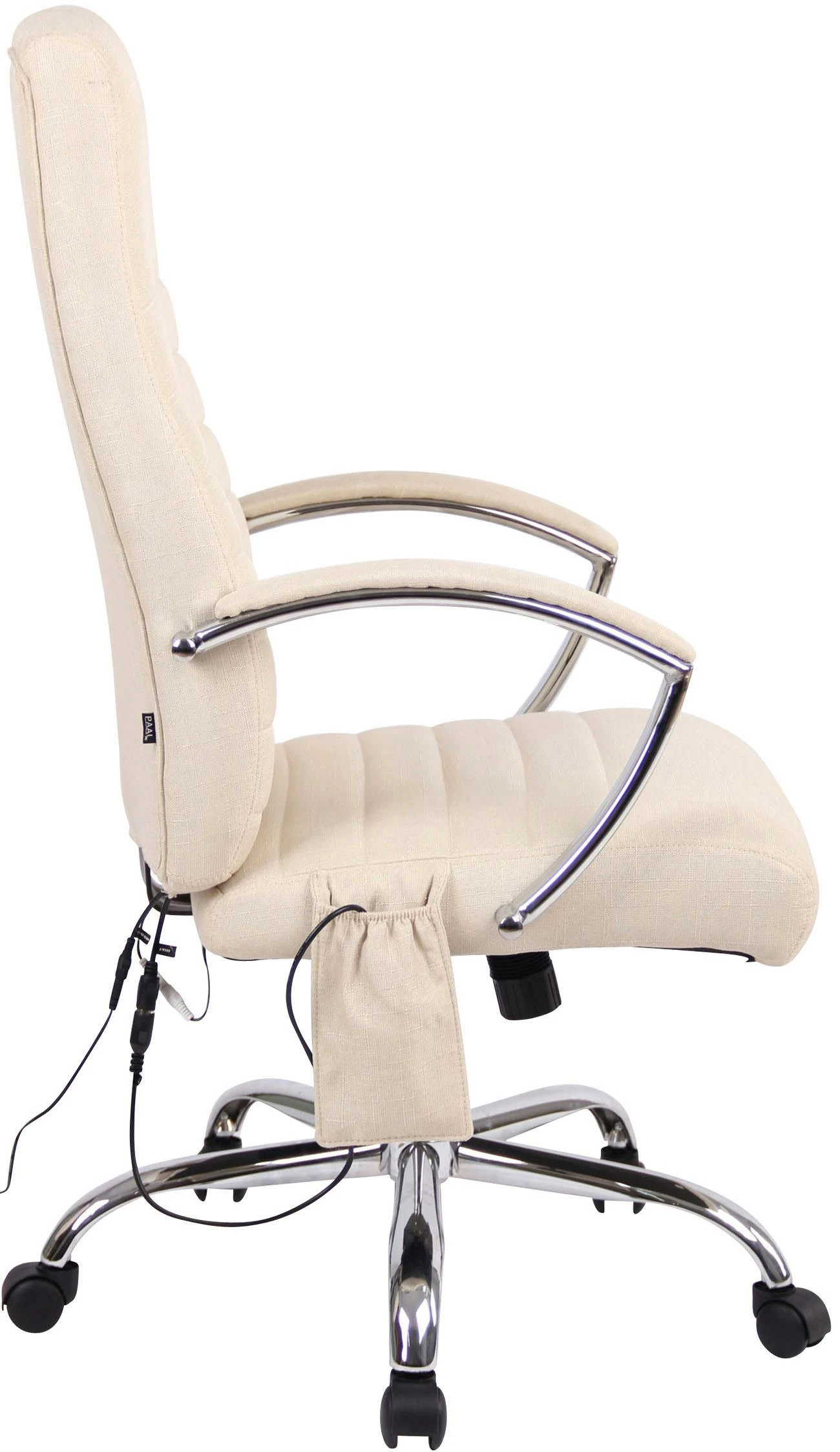 Bürostuhl Valais Stoff Mit Massagefunktion Creme 7 Bürostuhl Valais Stoff Mit Massagefunktion Creme – Bild 7