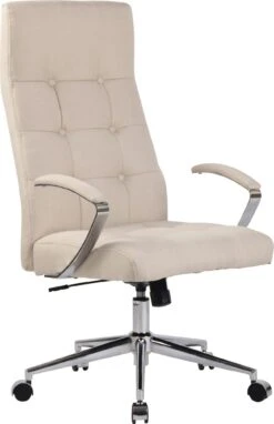 Bürostuhl Fynn Stoff Creme
