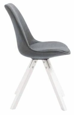 4er Set Besucherstuhl Toulouse Stoff Square Weiß Dunkelgrau -CLP 963a1e82 03dd 47cc 9d36 bde665e2fc70