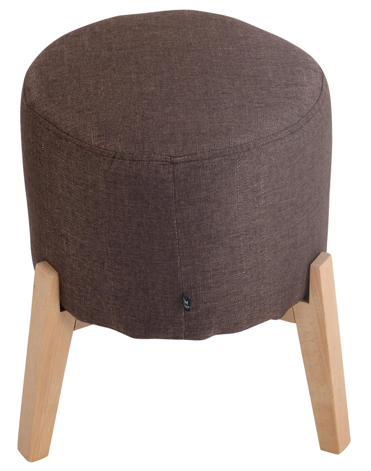 Sitzhocker Emmen Stoff Braun 6 Sitzhocker Emmen Stoff Braun – Bild 6