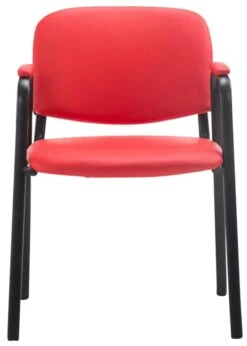 4er Set Besucherstühle Ken PRO Kunstleder Rot -CLP 9809e16c a45c 499a 8820 62d1ac0449b8