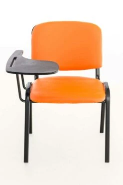 4er Set Stühle Ken Mit Klapptisch Kunstleder Orange -CLP 9895f2d0 b656 41f9 ab8b 28e61b07b53b