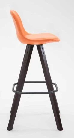 2er Set Barhocker Franklin Vollgepolstert Kunstleder Square Cappuccino (eiche) Orange -CLP 9b542491 82ce 4f80 81b0 3c9c182e3c78