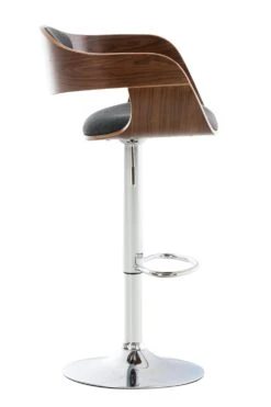 Barhocker Kingston Stoff Walnuss/dunkelgrau -CLP 9b8f1eb4 082e 4658 96d2 cffa3c3c092f