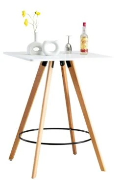 Stehtisch Nerja Eckig Natura (eckig) Weiß