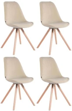 4er Set Stühle Toulouse Samt Rund Natura (eiche) Blau 9 4er Set Stühle Toulouse Samt Rund Natura (eiche) Blau -CLP 9e169899 81ff 4d00 ac0c 3d8083371101