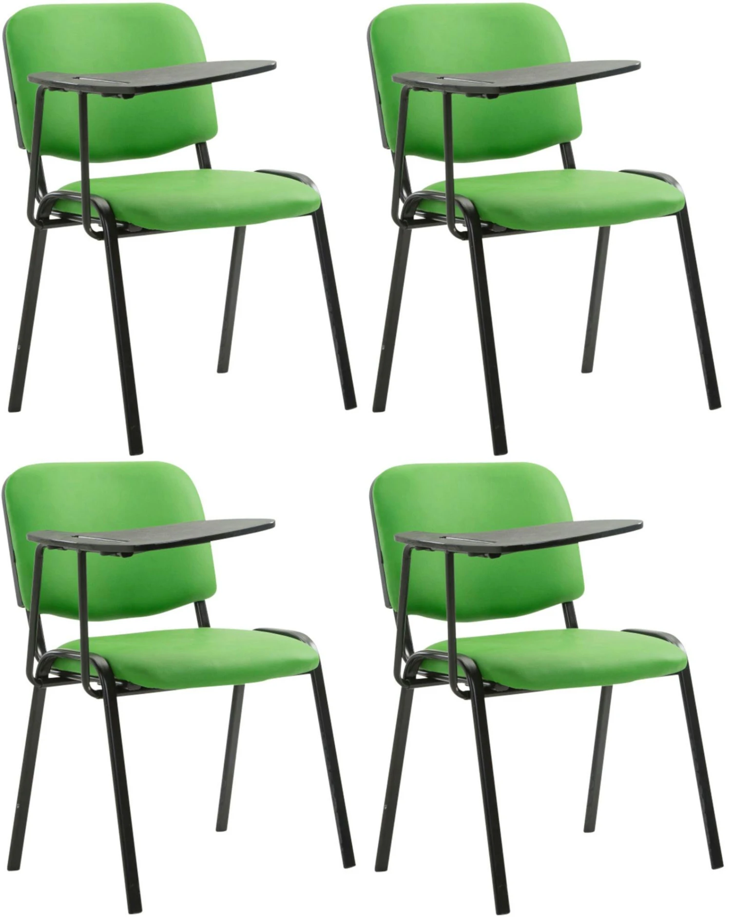 4er Set Stühle Ken Mit Klapptisch Kunstleder Weiß 3 4er Set Stühle Ken Mit Klapptisch Kunstleder Weiß – Bild 3