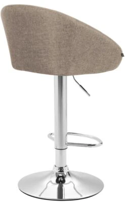 2er Set Barhocker Miami V2 Stoff Chrom Taupe -CLP a3514a55 f903 4101 93af c568870b86e8